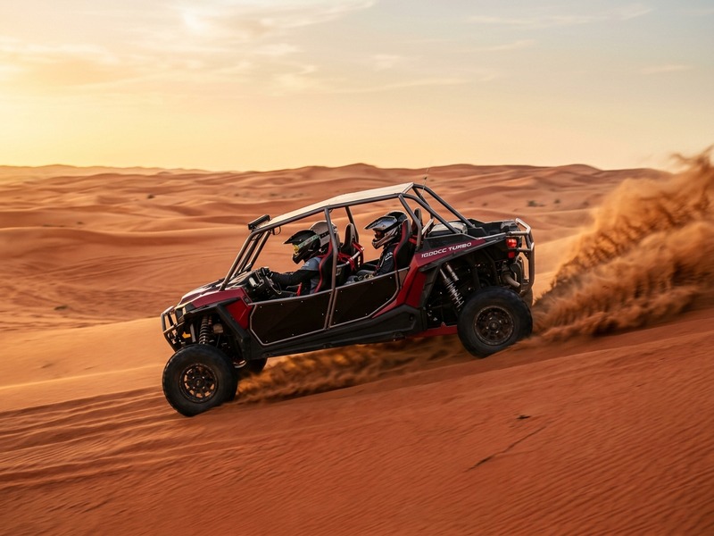 4-seater 1000 CC turbo dune buggy in action