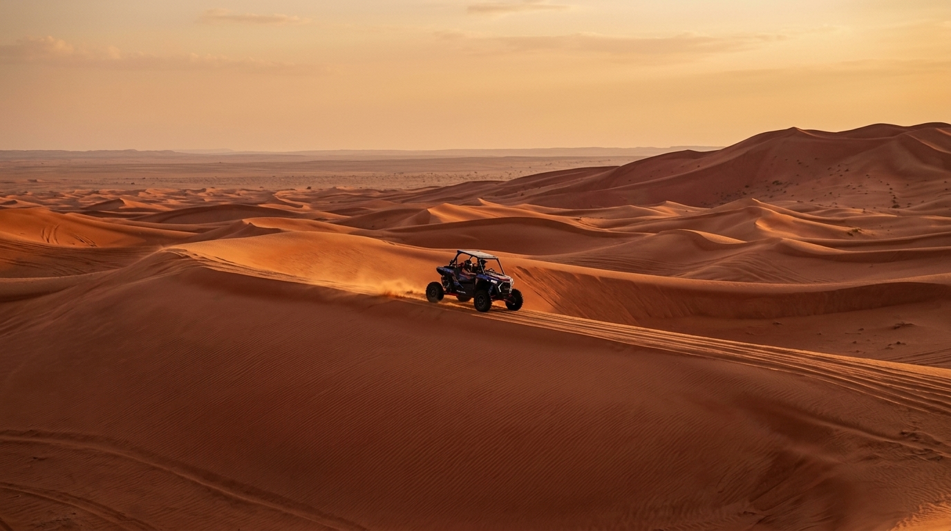 Red dunes at Lahbab Dubai