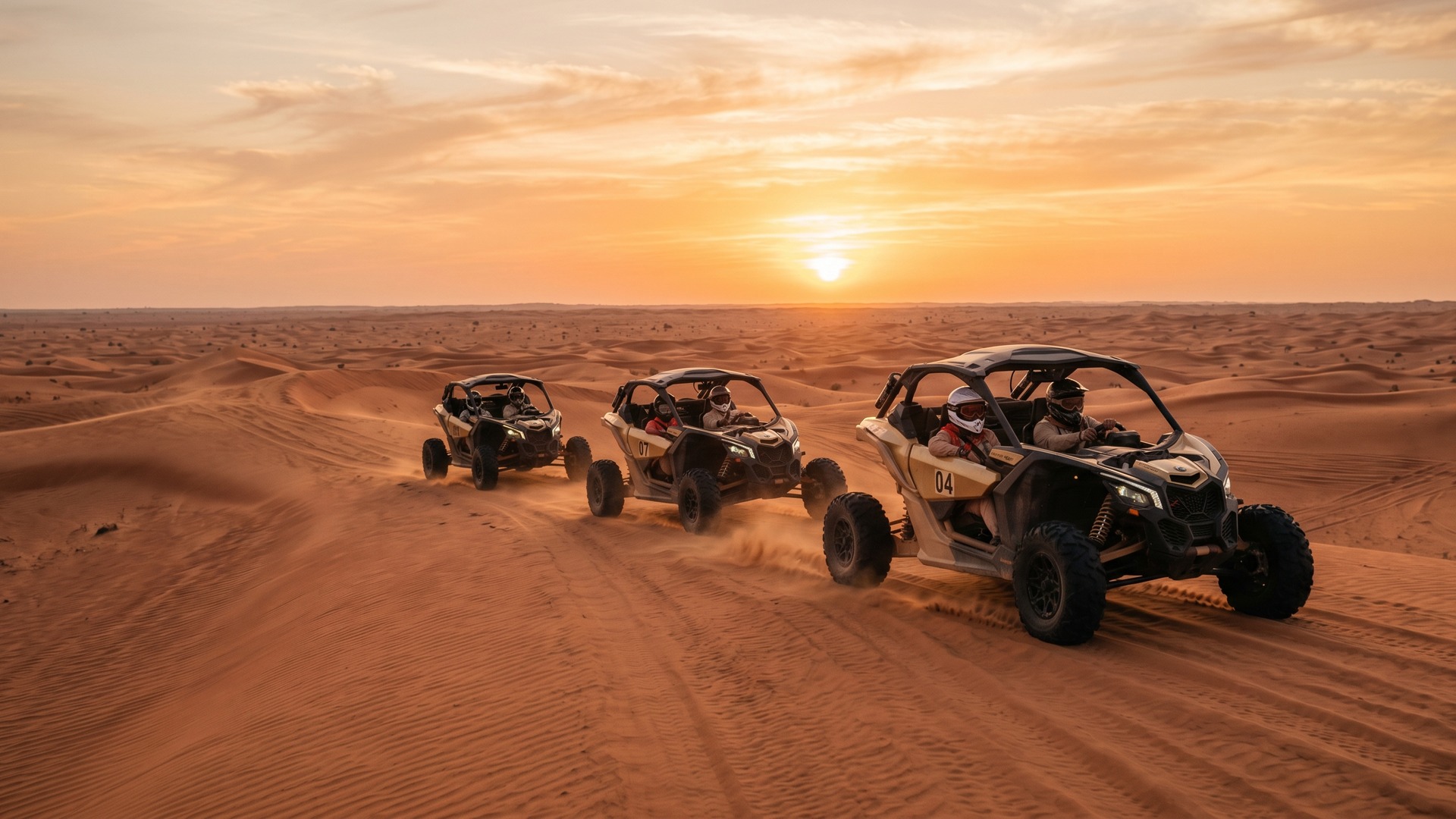 Sunset dune buggy ride Dubai
