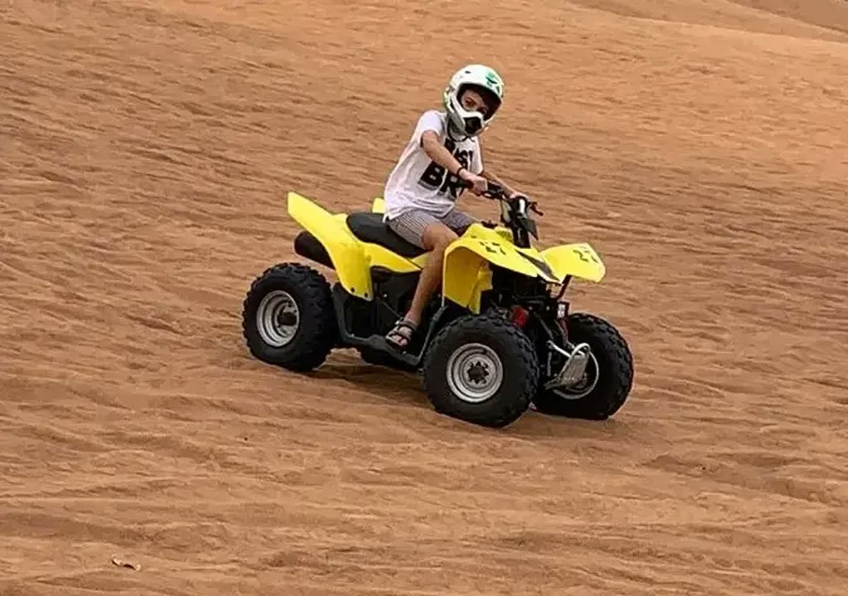 Kids Quad Bike quad bike on desert trail