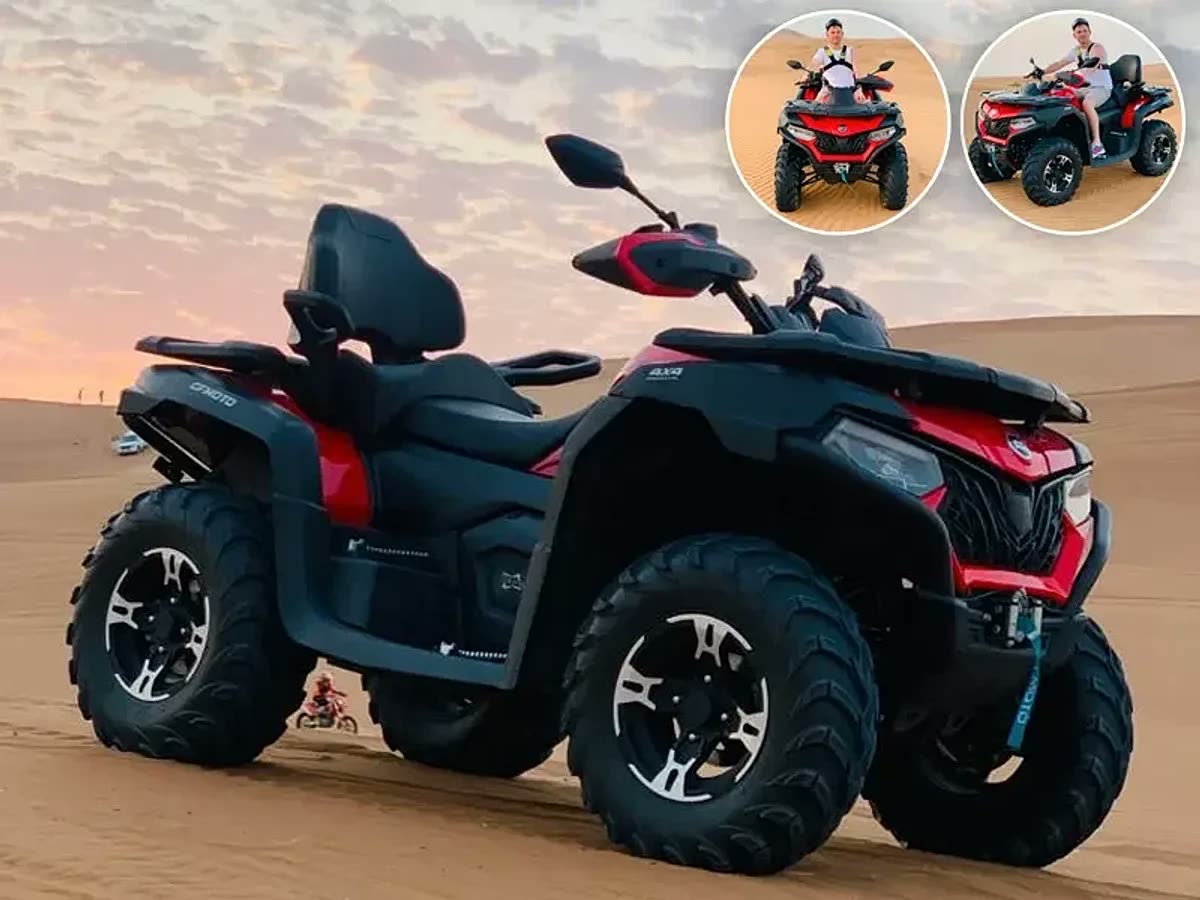 Sport 625cc quad bike on desert trail